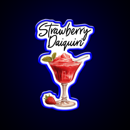Strawberry Daiquiri Cocktail Bar Decor Led Neon Sign Rgb Color - LED neon sign view 5