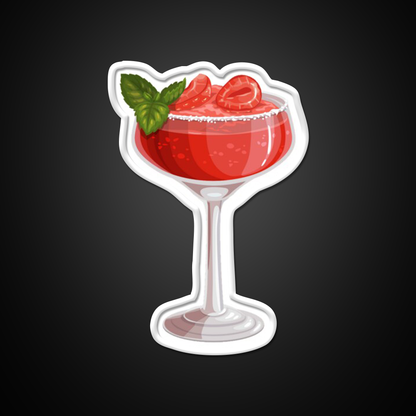 Strawberry Daiquiri Cocktail Bar Decor Led Neon Sign Home Bar Decor Rgb Color - LED neon sign view 11