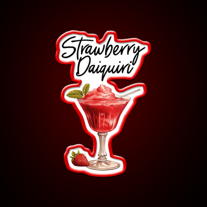 Strawberry Daiquiri Cocktail Bar Decor Led Neon Sign Rgb Color - LED neon sign view 10