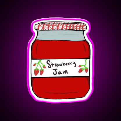 Strawberry Jam Snack Food Led Neon Sign Rgb Color - Shineneon