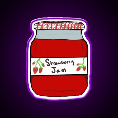 Strawberry Jam Snack Food Led Neon Sign Rgb Color - Shineneon