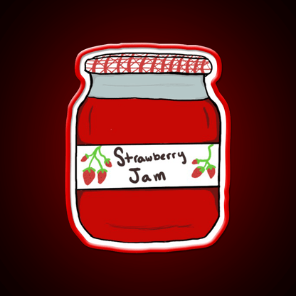 Strawberry Jam Snack Food Led Neon Sign Rgb Color - Shineneon