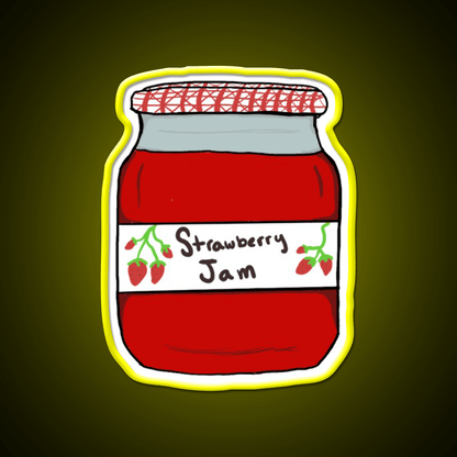 Strawberry Jam Snack Food Led Neon Sign Rgb Color - Shineneon
