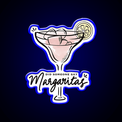 Strawberry Margarita Cocktail Bar Decor Led Neon Sign Rgb Color - Shineneon