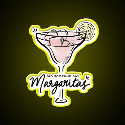 Strawberry Margarita Cocktail Bar Decor Led Neon Sign Rgb Color - Shineneon