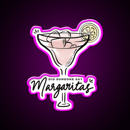 Strawberry Margarita Cocktail Bar Decor Led Neon Sign Rgb Color - Shineneon