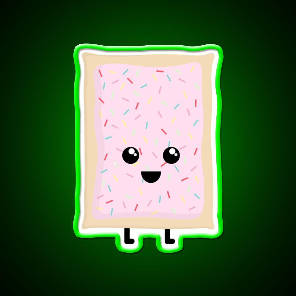 Strawberry Milkshake Pop Tart Snack Food Led Neon Sign Rgb Color - Shineneon