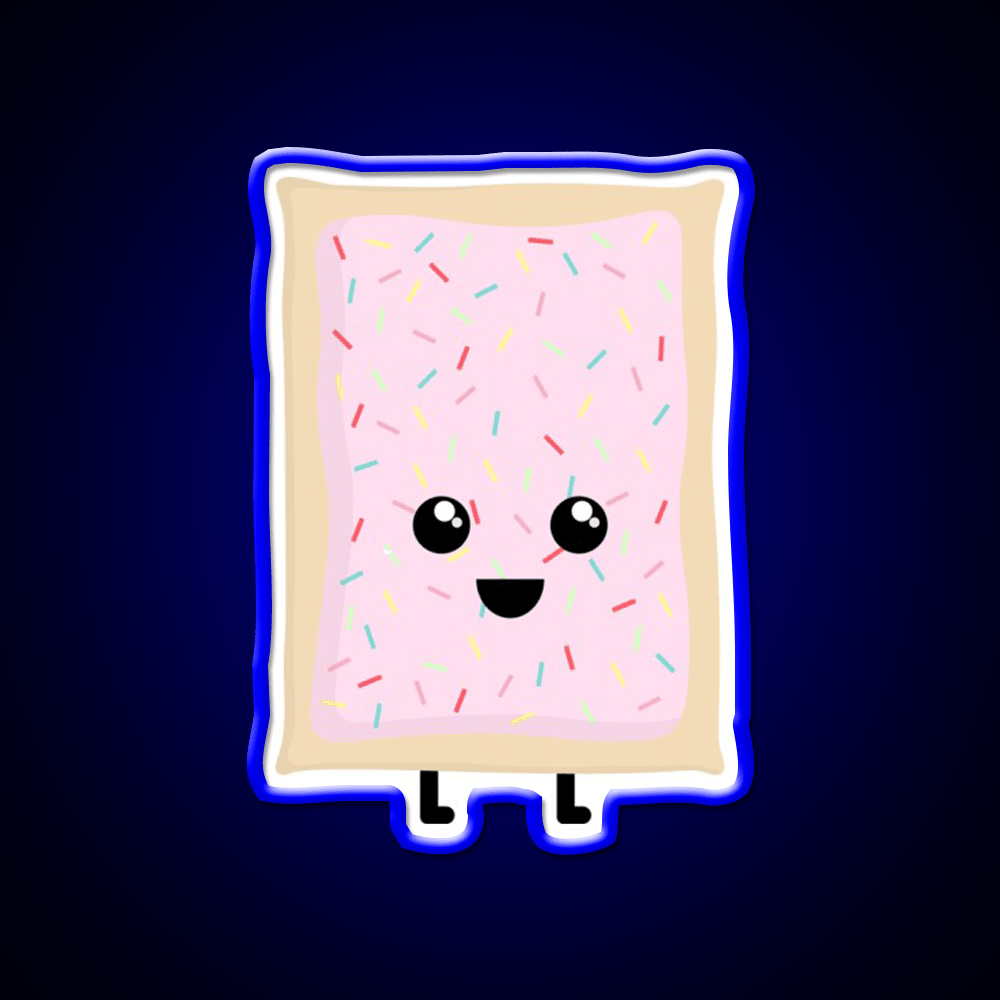 Strawberry Milkshake Pop Tart Snack Food Led Neon Sign Rgb Color - Shineneon