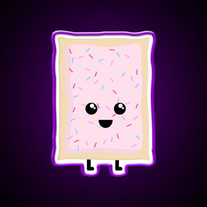 Strawberry Milkshake Pop Tart Snack Food Led Neon Sign Rgb Color - Shineneon