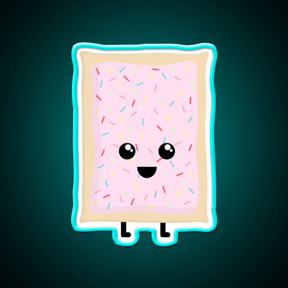 Strawberry Milkshake Pop Tart Snack Food Led Neon Sign Rgb Color - Shineneon