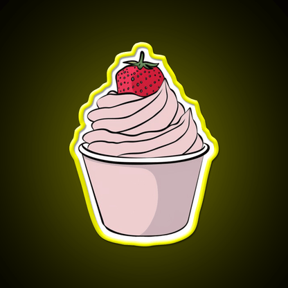 Strawberry Mousse Snack Food Led Neon Sign Rgb Color - Shineneon