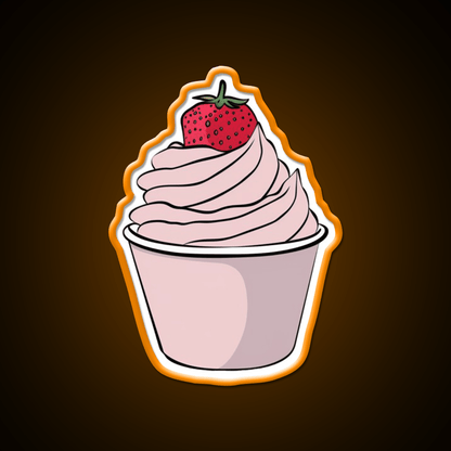 Strawberry Mousse Snack Food Led Neon Sign Rgb Color - Shineneon