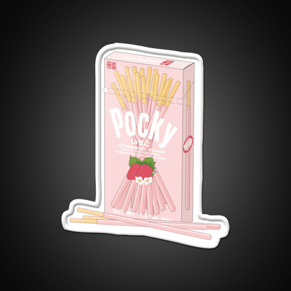Strawberry Pocky Snack Food Led Neon Sign For Snack Room Rgb Color - Shineneon