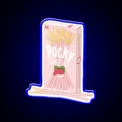 Strawberry Pocky Snack Food Led Neon Sign For Snack Room Rgb Color - Shineneon