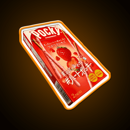 Strawberry Pocky Sticks Snack Food Led Neon Sign Rgb Color - Shineneon