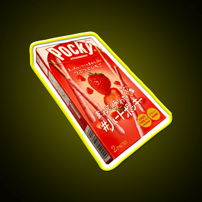 Strawberry Pocky Sticks Snack Food Led Neon Sign Rgb Color - Shineneon