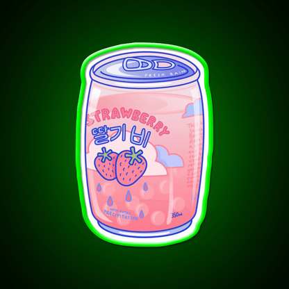 Strawberry Rain Snack Food Led Neon Sign Rgb Color - Shineneon