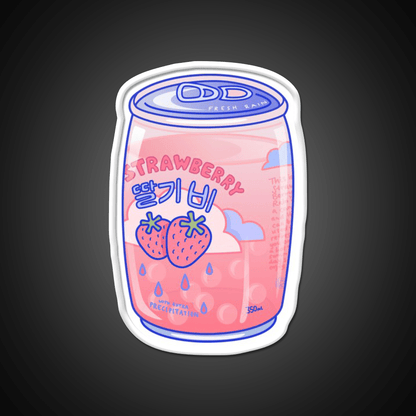 Strawberry Rain Snack Food Led Neon Sign Rgb Color - Shineneon