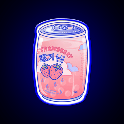Strawberry Rain Snack Food Led Neon Sign Rgb Color - Shineneon