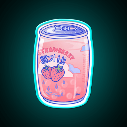 Strawberry Rain Snack Food Led Neon Sign Rgb Color - Shineneon
