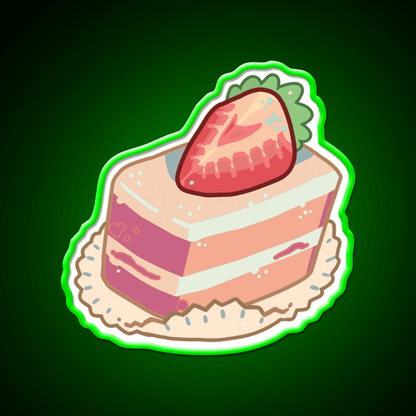 Strawberry Shortcake Food Snack Food Led Neon Sign Rgb Color - Shineneon