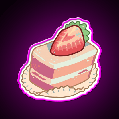 Strawberry Shortcake Food Snack Food Led Neon Sign Rgb Color - Shineneon