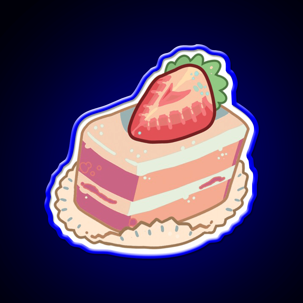 Strawberry Shortcake Food Snack Food Led Neon Sign Rgb Color - Shineneon