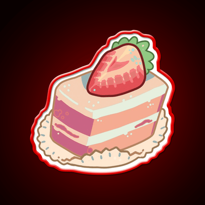 Strawberry Shortcake Food Snack Food Led Neon Sign Rgb Color - Shineneon