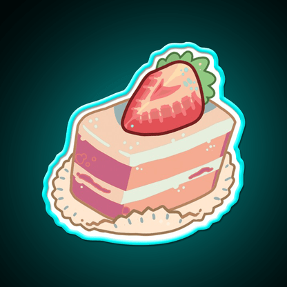 Strawberry Shortcake Food Snack Food Led Neon Sign Rgb Color - Shineneon