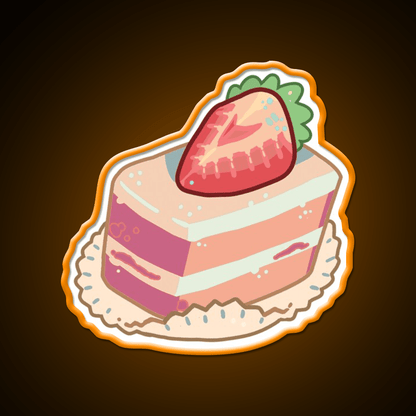 Strawberry Shortcake Food Snack Food Led Neon Sign Rgb Color - Shineneon