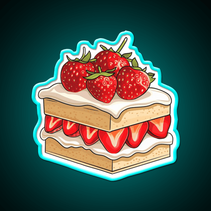 Strawberry Shortcake Snack Food Led Neon Sign Rgb Color - Shineneon
