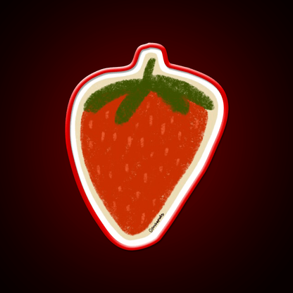 Strawberry Snack Food Led Neon Sign For Snack Room Rgb Color - Shineneon