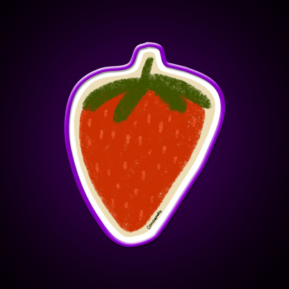 Strawberry Snack Food Led Neon Sign For Snack Room Rgb Color - Shineneon
