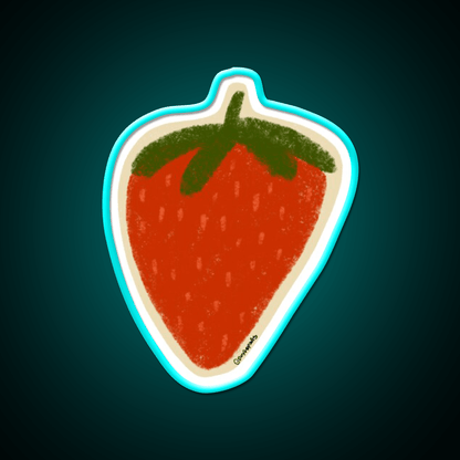 Strawberry Snack Food Led Neon Sign For Snack Room Rgb Color - Shineneon