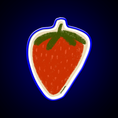 Strawberry Snack Food Led Neon Sign For Snack Room Rgb Color - Shineneon