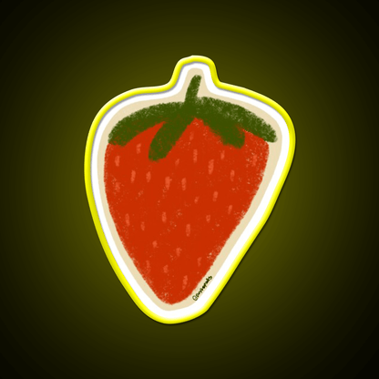 Strawberry Snack Food Led Neon Sign For Snack Room Rgb Color - Shineneon