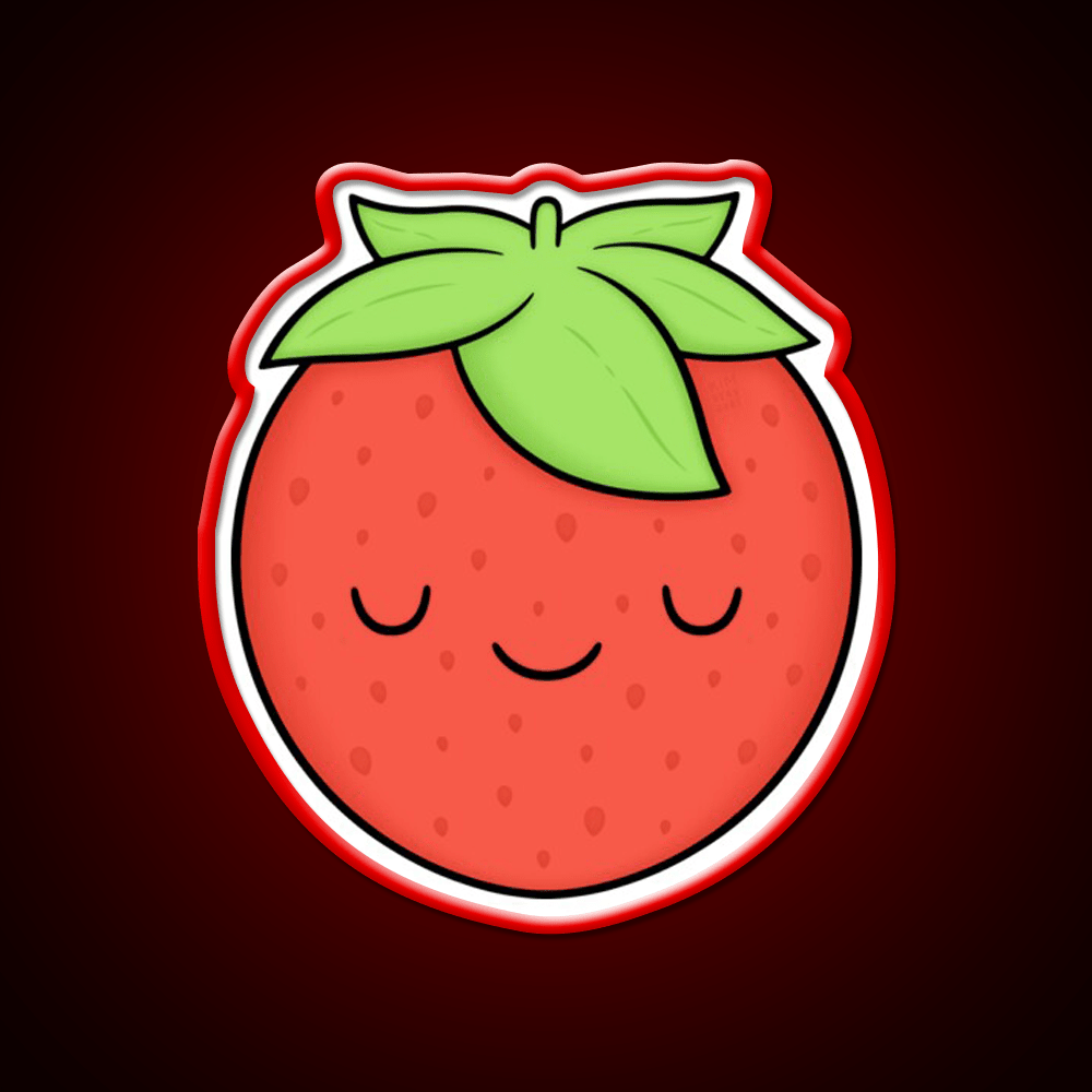 Strawberry Snack Food Led Neon Sign Rgb Color - Shineneon
