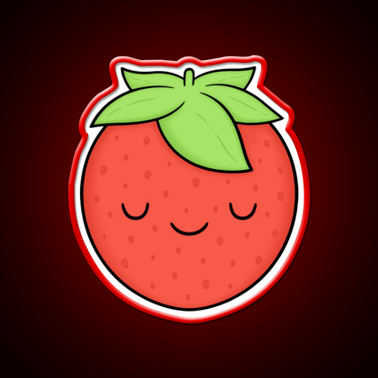 Strawberry Snack Food Led Neon Sign Rgb Color - Shineneon