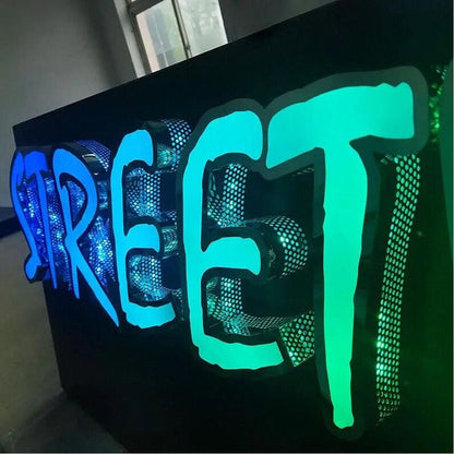 Street 3D Frontlit And Backlit Channel Letter Led Light Sign - Shineneon