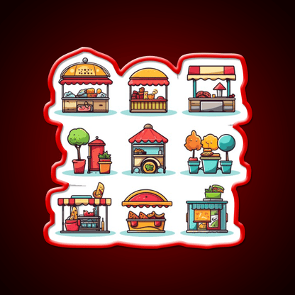 Street Food Fast Food Led Neon Sign For Burger Place Rgb Color - Shineneon