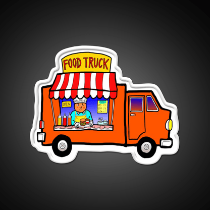 Street Food Truck Fast Food Led Neon Sign For Burger Place Rgb Color - Shineneon