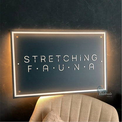 Stretching Fauna Acrylic Business Logo Sign - Shineneon