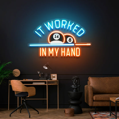 Striking Billiards Wall Decor Business Logo Sign Led Uv Neon Sign | Shineneon