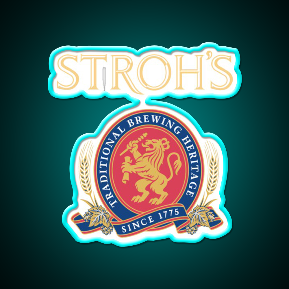 Strohs Brewery Company Beer Bar Decor Led Neon Sign Rgb Color