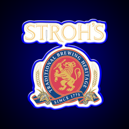 Strohs Brewery Company Beer Bar Decor Led Neon Sign Rgb Color