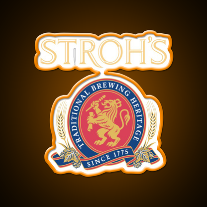 Strohs Brewery Company Beer Bar Decor Led Neon Sign Rgb Color