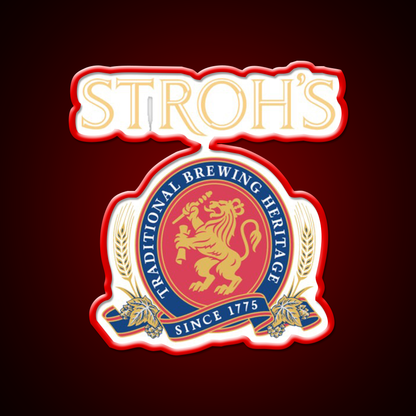 Strohs Brewery Company Beer Bar Decor Led Neon Sign Rgb Color