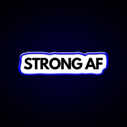 Strong Af Gym Fitness Led Neon Sign Rgb Color