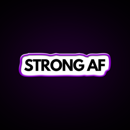 Strong Af Gym Fitness Led Neon Sign Rgb Color