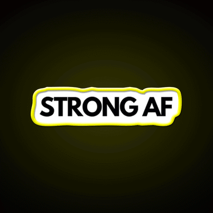 Strong Af Gym Fitness Led Neon Sign Rgb Color
